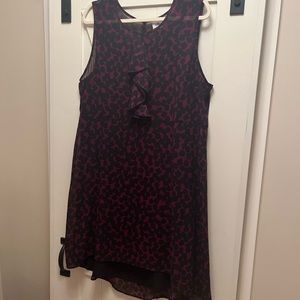 Cabi animal print chiffon sleeveless dress